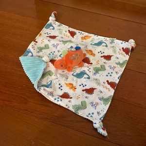 Mary Meyer Pebblesaurus Dinosaur Lovey Blanket Like New